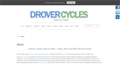 Desktop Screenshot of drovercycles.co.uk